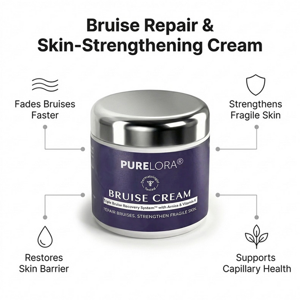 🥦Made in UK• 🚚 3-5 Day Delivery • 💯 180-Day Guarantee100K+ SOLD💕- PURELORA® Bruise Repair & Skin-Strengthening Cream