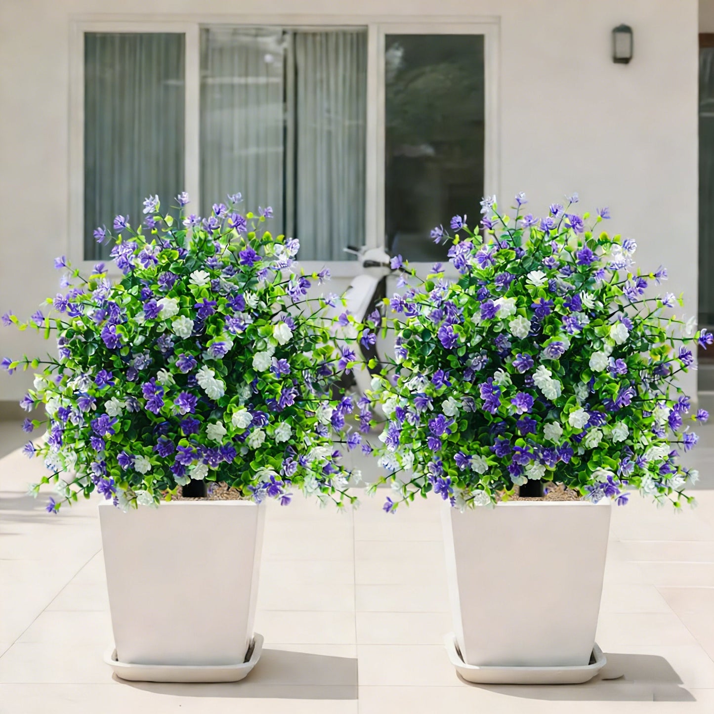 🎁artificial potted trees🌱with ground stake