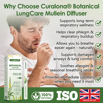 🔥 70% OFF ONLINE SPECIAL – Curalona® Botanical LungCare Mullein Diffuser