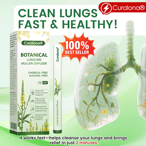 🔥 70% OFF ONLINE SPECIAL – Curalona® Botanical LungCare Mullein Diffuser