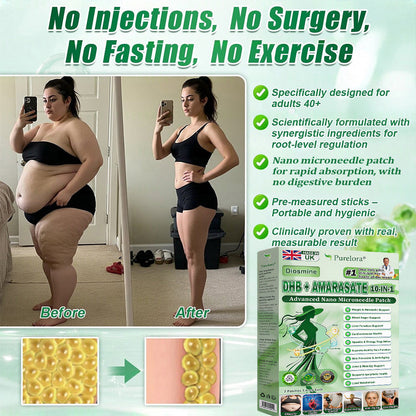 🔥<𝐍𝐞𝐰 𝐈𝐦𝐩𝐫𝐨𝐯𝐞𝐝 𝐅𝐨𝐫𝐦𝐮𝐥𝐚> 𝐏𝐮𝐫𝐞𝐥𝐨𝐫𝐚® 𝐌𝐞𝐭𝐚𝐛𝐨𝐥𝐢𝐜 𝐌𝐚𝐭𝐫𝐢𝐱 – 𝐃𝐇𝐁 + 𝐀𝐦𝐚𝐫𝐚𝐬𝐚𝐭𝐞 𝟏𝟎-𝐢𝐧-𝟏 𝐍𝐚𝐧𝐨 𝐌𝐢𝐜𝐫𝐨𝐧𝐞𝐞𝐝𝐥𝐞 𝐏𝐚𝐭𝐜𝐡 ✅𝐓𝐚𝐜𝐤𝐥𝐞𝐬 𝐨𝐛𝐞𝐬𝐢𝐭𝐲, 𝐥𝐨𝐨𝐬𝐞 𝐬𝐤𝐢𝐧, 𝐝𝐢𝐚𝐛𝐞𝐭𝐞𝐬, 𝐬𝐥𝐞𝐞𝐩 𝐢𝐬𝐬𝐮𝐞𝐬, 𝐣𝐨𝐢𝐧𝐭 𝐩𝐚𝐢𝐧, 𝐚𝐧𝐝 𝐬𝐮𝐩𝐩𝐨𝐫𝐭𝐬 𝐯𝐞𝐢𝐧 & 𝐥𝐲𝐦𝐩𝐡𝐚𝐭𝐢𝐜 𝐜𝐢𝐫𝐜𝐮𝐥𝐚𝐭𝐢𝐨𝐧