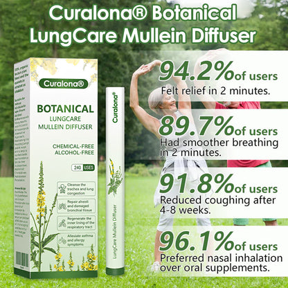 🔥 70% OFF ONLINE SPECIAL – Curalona® Botanical LungCare Mullein Diffuser