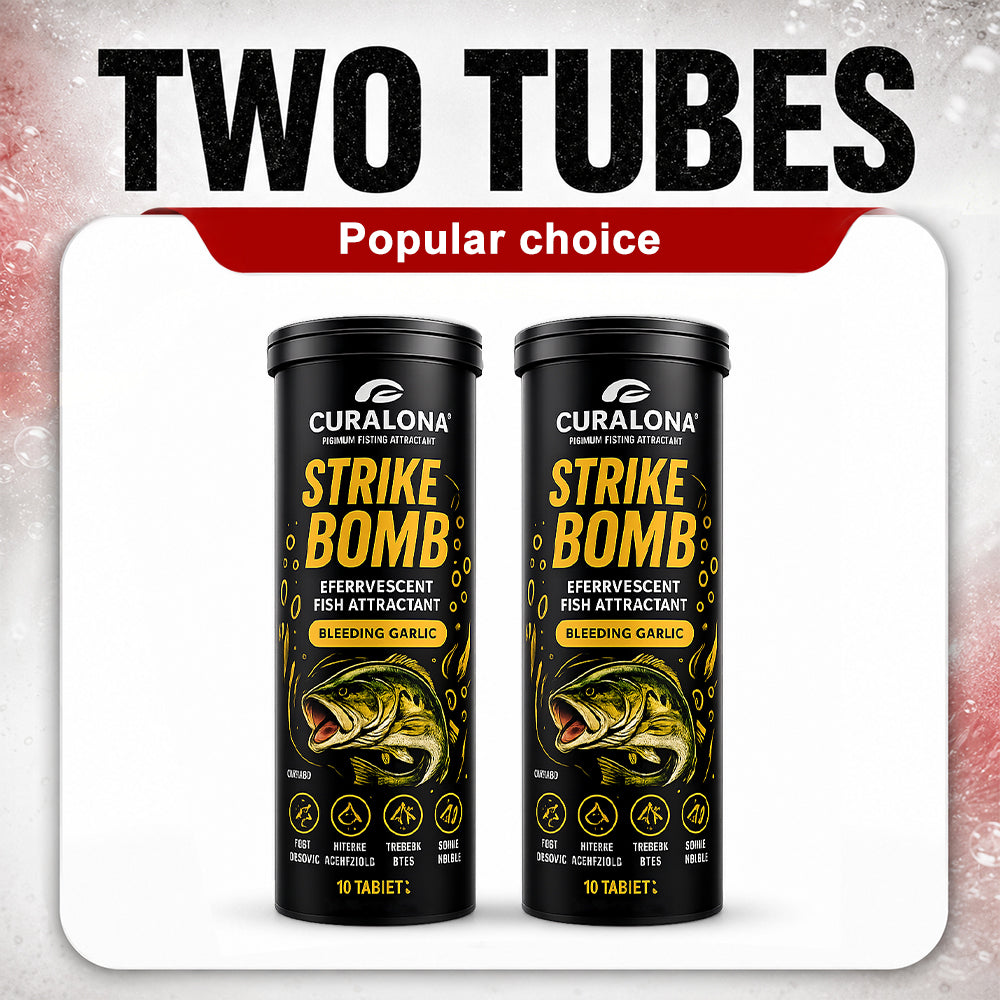🔥 𝐎𝐟𝐟𝐢𝐜𝐢𝐚𝐥 𝐁𝐫𝐚𝐧𝐝 𝐒𝐭𝐨𝐫𝐞 |✅Curalona® Strike Bombs — New Freshwater & Saltwater Fizzing Bait Booster with Scent & Color-Cloud Action