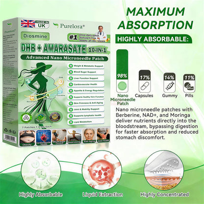🔥<𝐍𝐞𝐰 𝐈𝐦𝐩𝐫𝐨𝐯𝐞𝐝 𝐅𝐨𝐫𝐦𝐮𝐥𝐚> 𝐏𝐮𝐫𝐞𝐥𝐨𝐫𝐚® 𝐌𝐞𝐭𝐚𝐛𝐨𝐥𝐢𝐜 𝐌𝐚𝐭𝐫𝐢𝐱 – 𝐃𝐇𝐁 + 𝐀𝐦𝐚𝐫𝐚𝐬𝐚𝐭𝐞 𝟏𝟎-𝐢𝐧-𝟏 𝐍𝐚𝐧𝐨 𝐌𝐢𝐜𝐫𝐨𝐧𝐞𝐞𝐝𝐥𝐞 𝐏𝐚𝐭𝐜𝐡 ✅𝐓𝐚𝐜𝐤𝐥𝐞𝐬 𝐨𝐛𝐞𝐬𝐢𝐭𝐲, 𝐥𝐨𝐨𝐬𝐞 𝐬𝐤𝐢𝐧, 𝐝𝐢𝐚𝐛𝐞𝐭𝐞𝐬, 𝐬𝐥𝐞𝐞𝐩 𝐢𝐬𝐬𝐮𝐞𝐬, 𝐣𝐨𝐢𝐧𝐭 𝐩𝐚𝐢𝐧, 𝐚𝐧𝐝 𝐬𝐮𝐩𝐩𝐨𝐫𝐭𝐬 𝐯𝐞𝐢𝐧 & 𝐥𝐲𝐦𝐩𝐡𝐚𝐭𝐢𝐜 𝐜𝐢𝐫𝐜𝐮𝐥𝐚𝐭𝐢𝐨𝐧