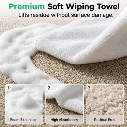🔥60% OFF TODAY🔥 Waterless Carpet Foam Stain Remover with Towel