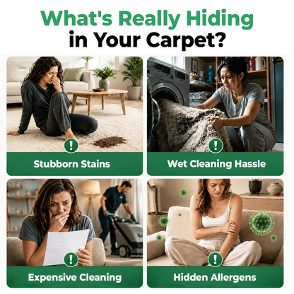 🔥60% OFF TODAY🔥 Waterless Carpet Foam Stain Remover with Towel