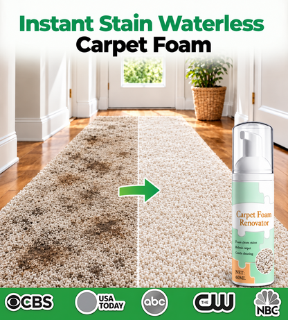 🔥60% OFF TODAY🔥 Waterless Carpet Foam Stain Remover with Towel