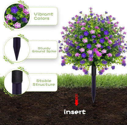 🎁artificial potted trees🌱with ground stake