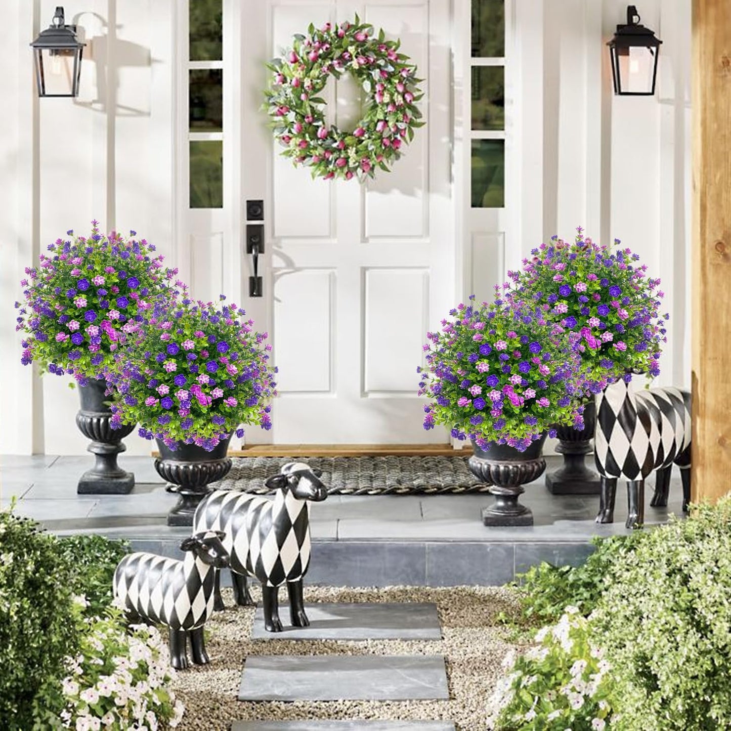 🎁artificial potted trees🌱with ground stake