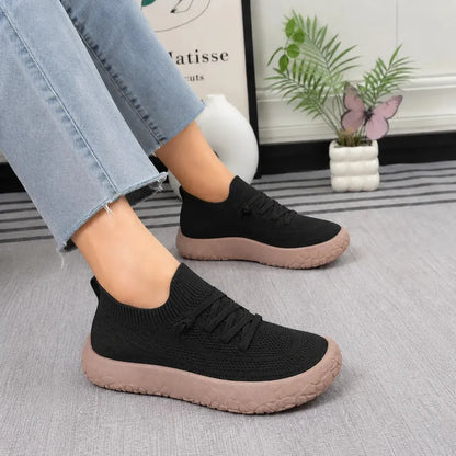 🔥LAST DAY 80% OFF - Women's Knit Slip-On Sneakers with Cushioned Chunky Sole